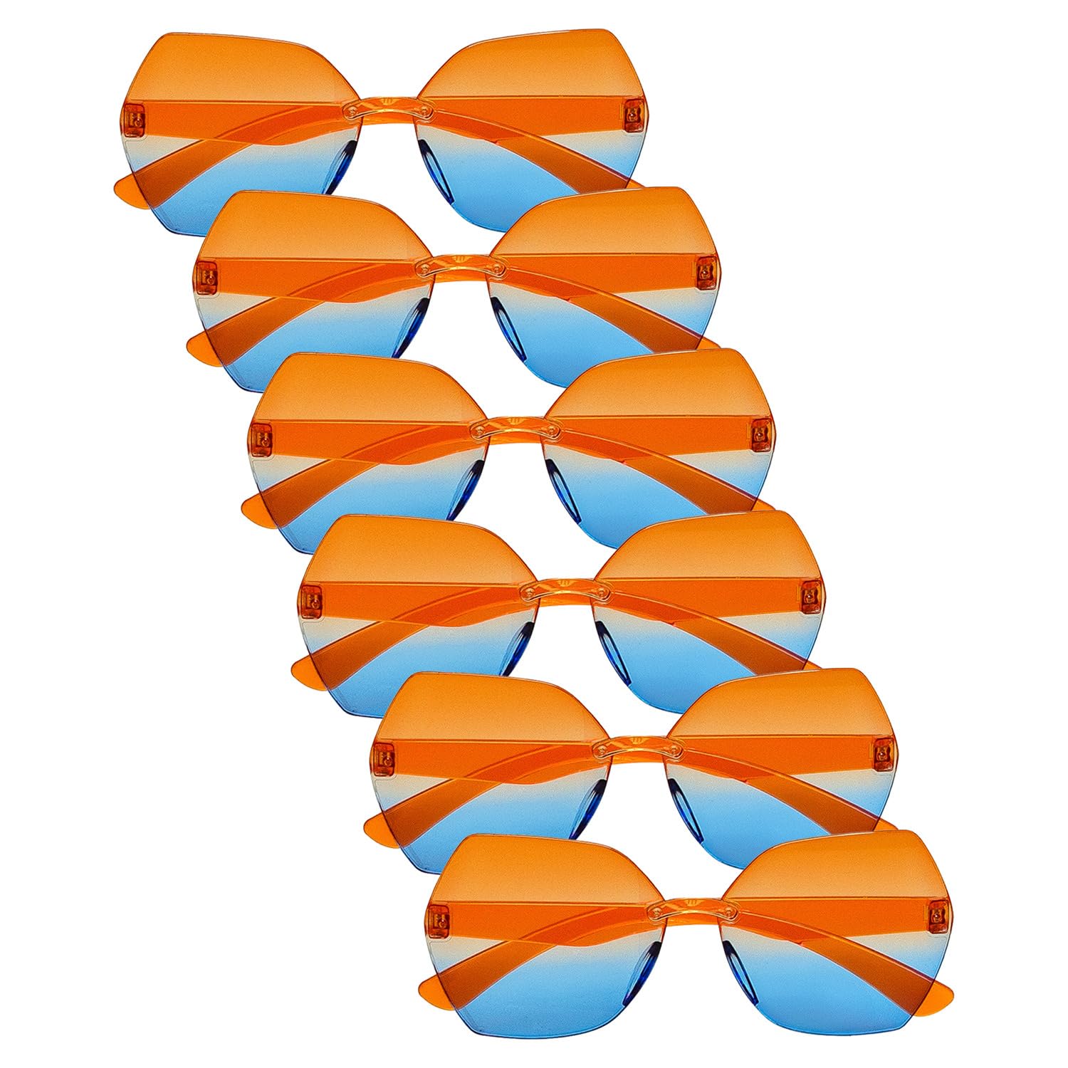 boland-partybrille-hippie-flower-power-6-teilig image 1