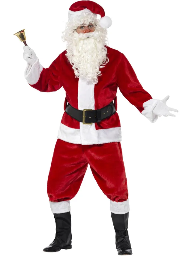smiffys-fever-deluxe-santa-kost-m-herren-rot image 1