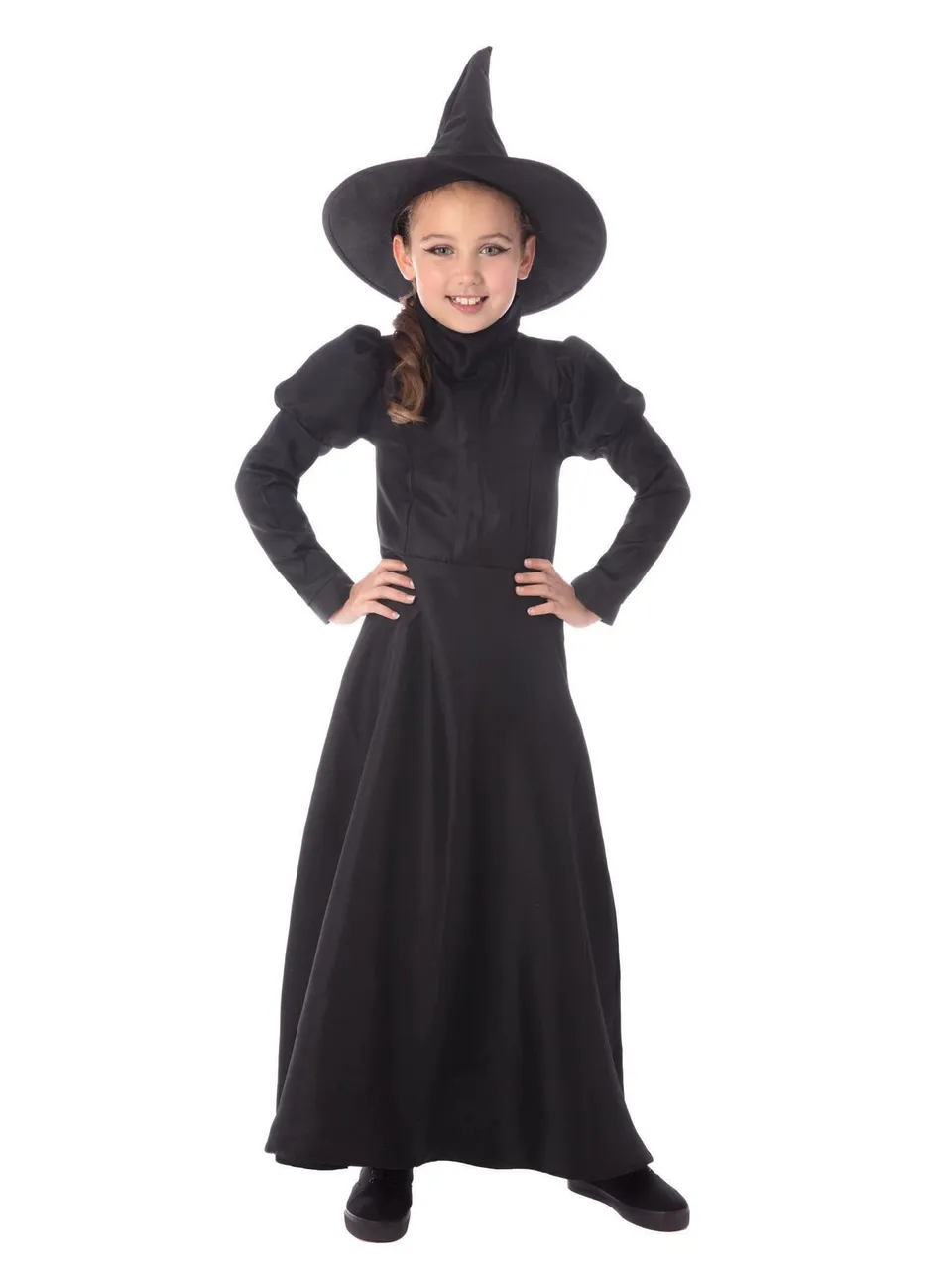 rubie-s-deluxe-hexenkost-m-kinder-3-4-jahre-schwarz image 1