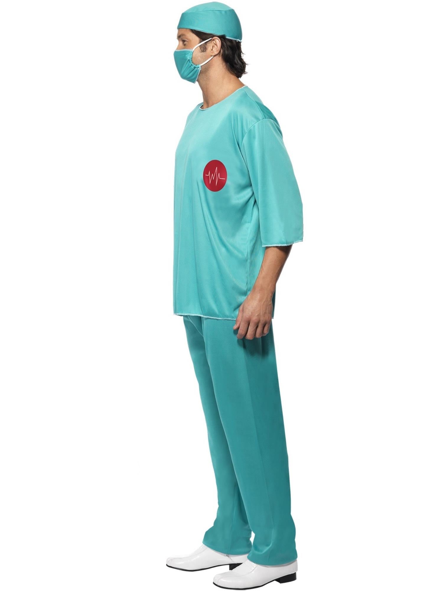 smiffys-fever-surgeon-arzt-kost-m-herren-t-rkis-4-tlg image 3
