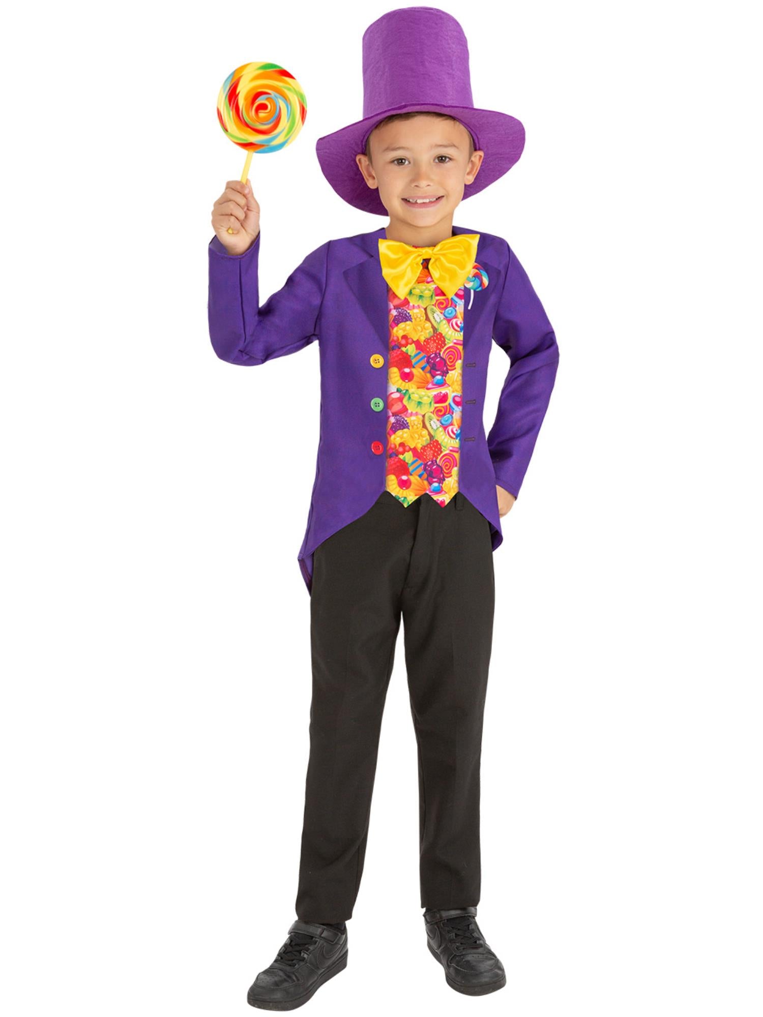 smiffys-fever-candy-man-kost-m-jungen-lila-gr-l image 1