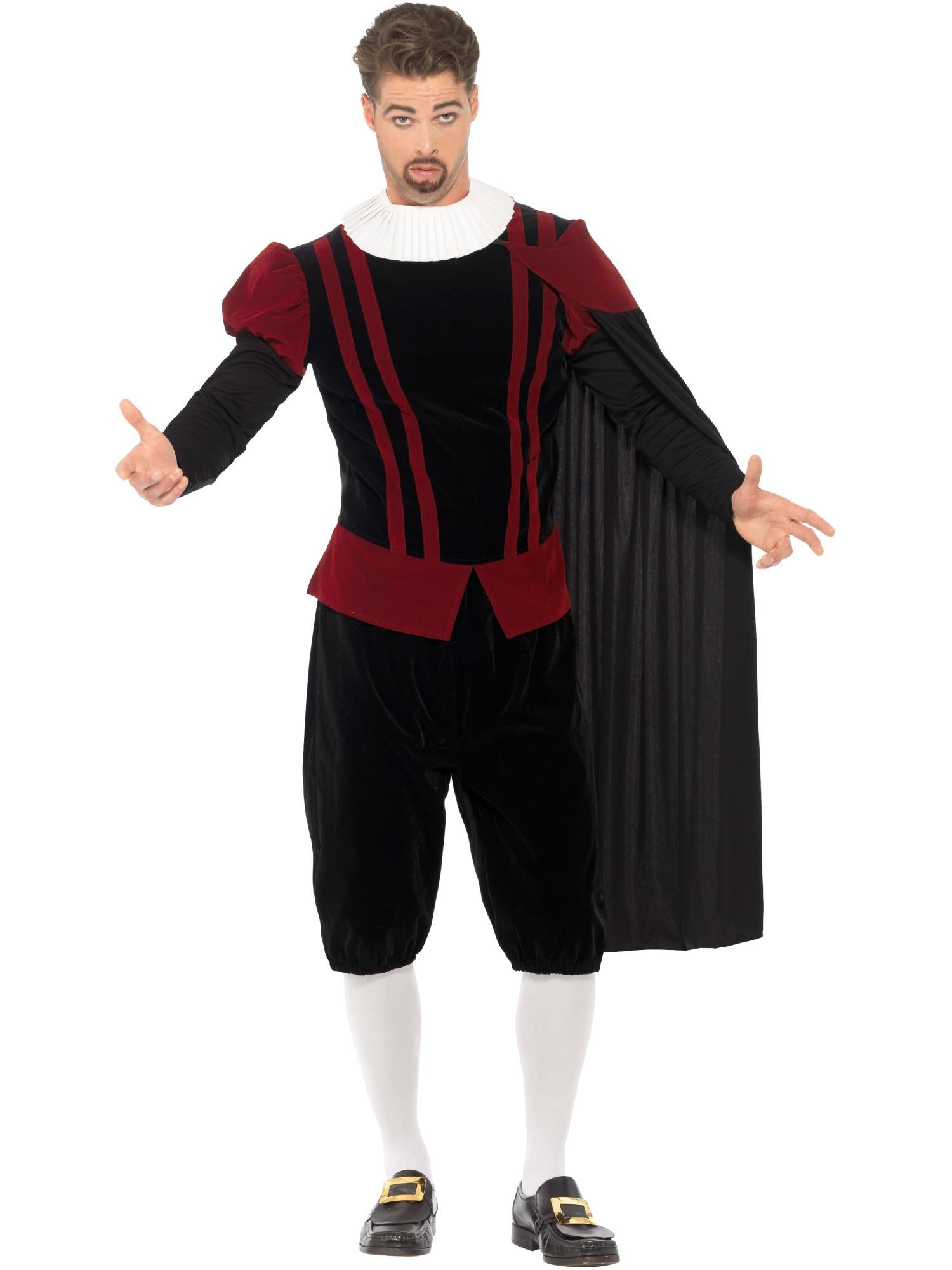 smiffys-fever-tudor-lord-deluxe-kost-m-herren-schwarz-m image 4