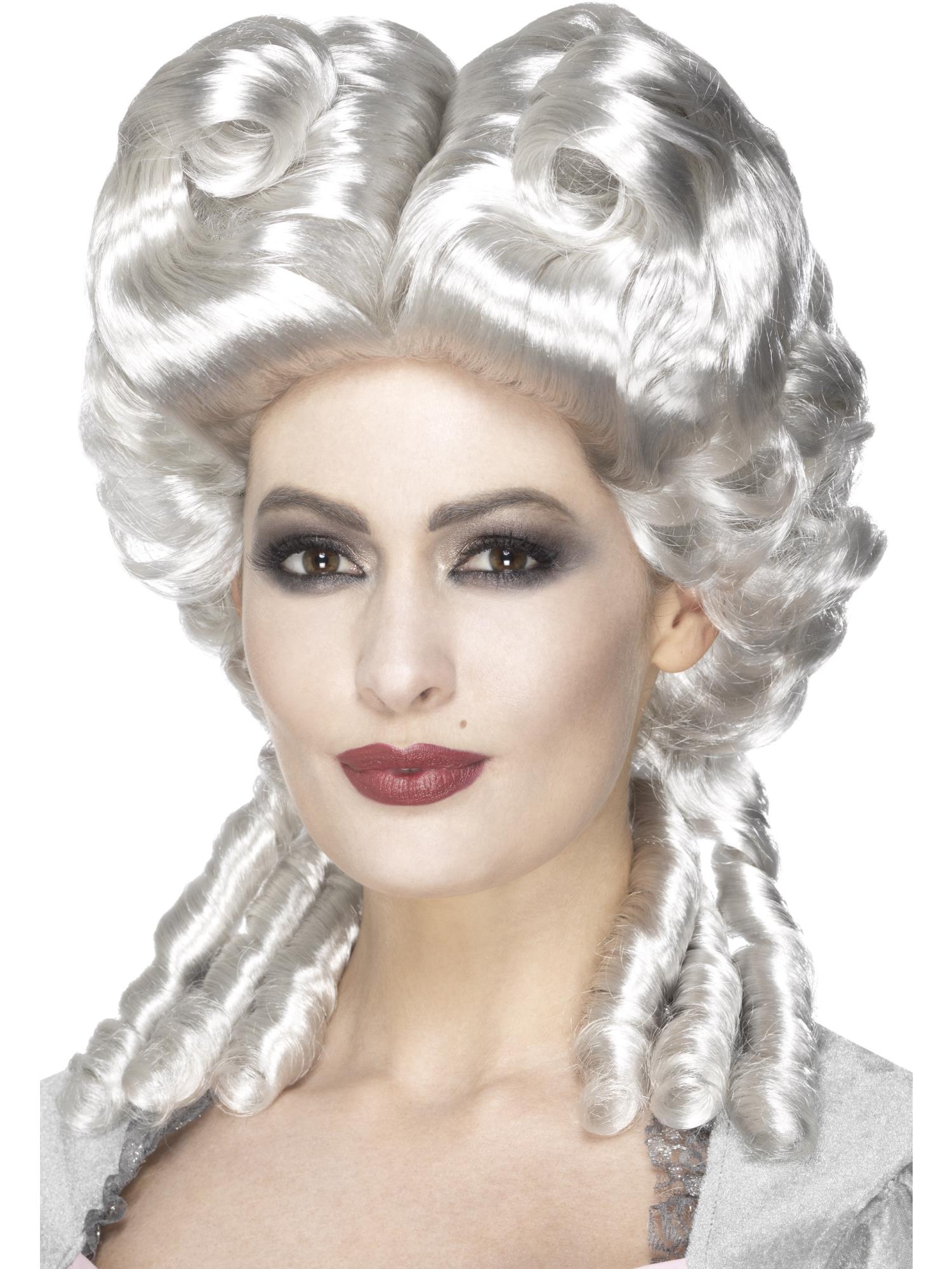 smiffys-fever-marie-antoinette-per-cke-damen-wei-locken image 1