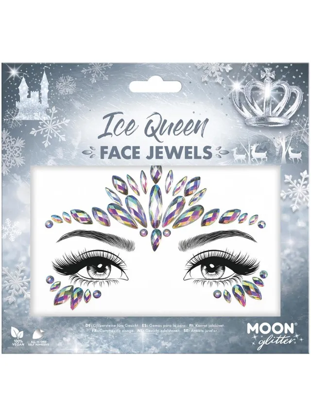 smiffys-moon-glitter-face-jewels-ice-queen-silber image 1