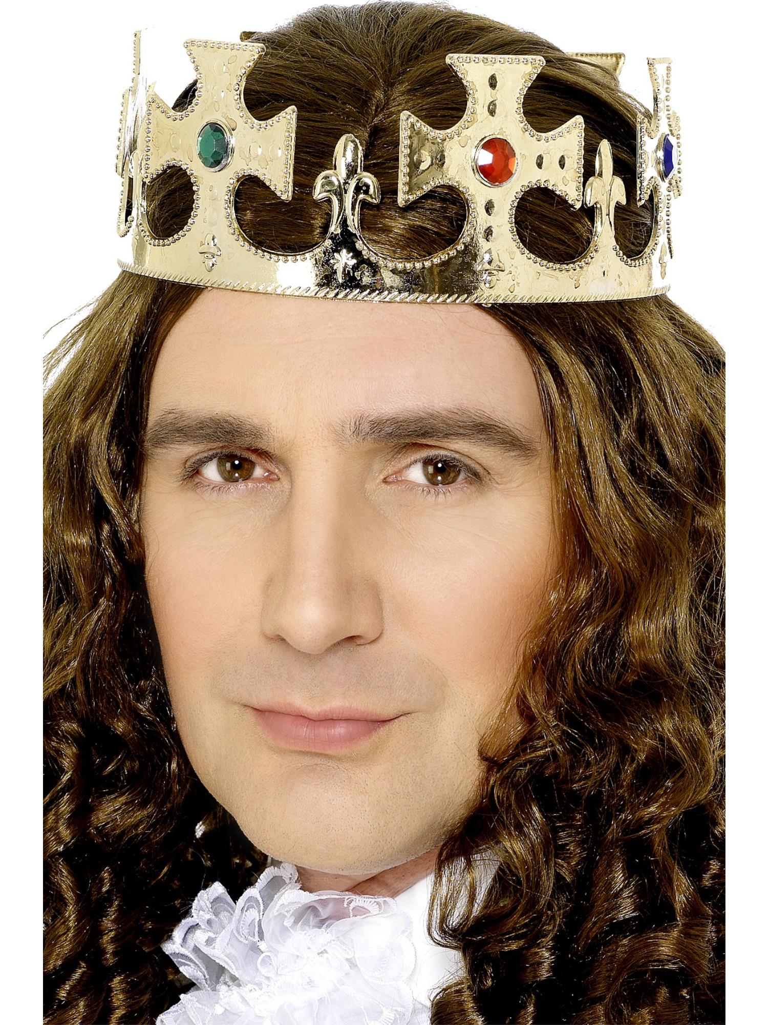 smiffys-fever-jewelled-king-s-crown-k-nigskrone-gold image 1