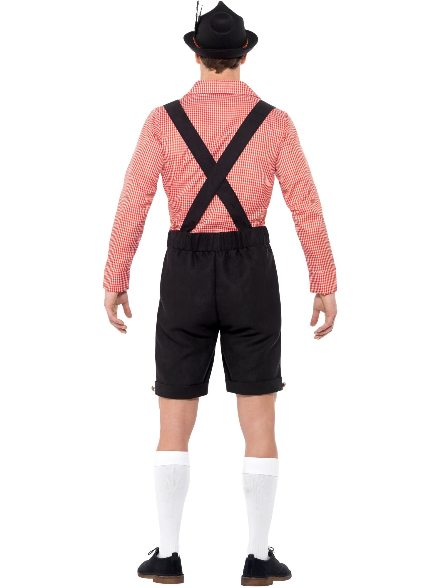 smiffys-fever-beer-festival-kost-m-rot-herren-lederhosen-hemd image 2