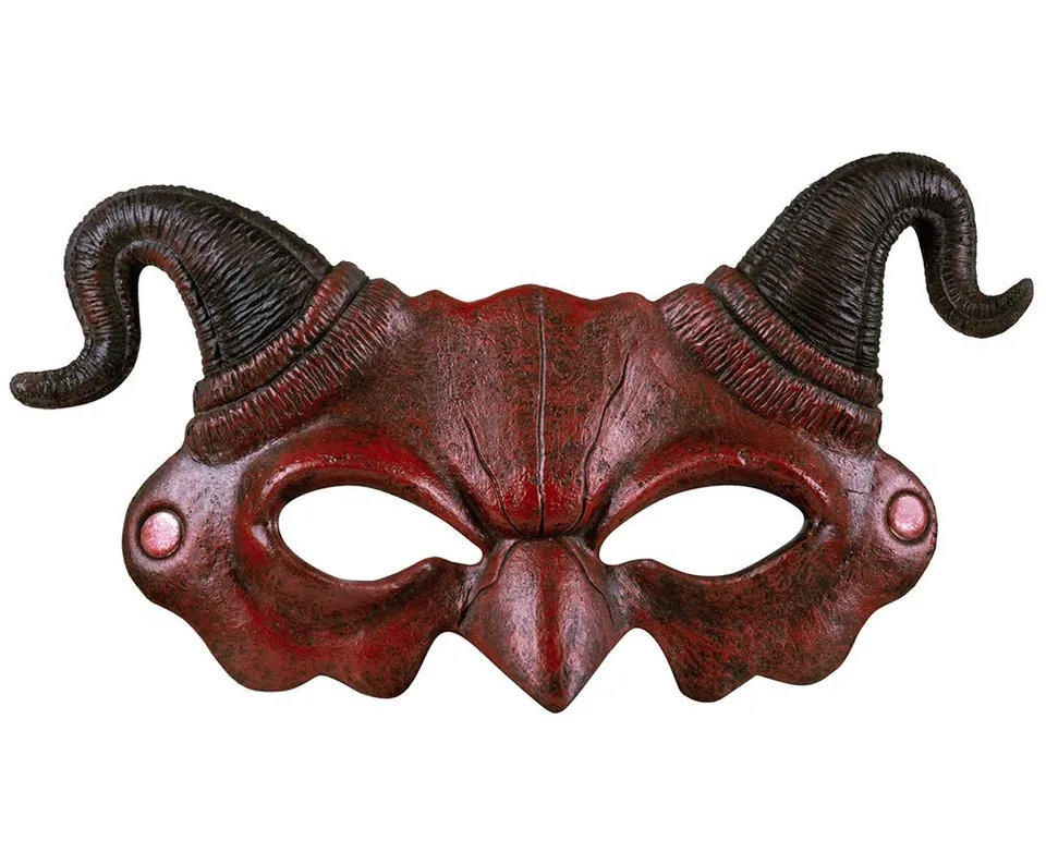 boland-72254-halbmaske-d-mon-rot-schaum-erwachsene image 1