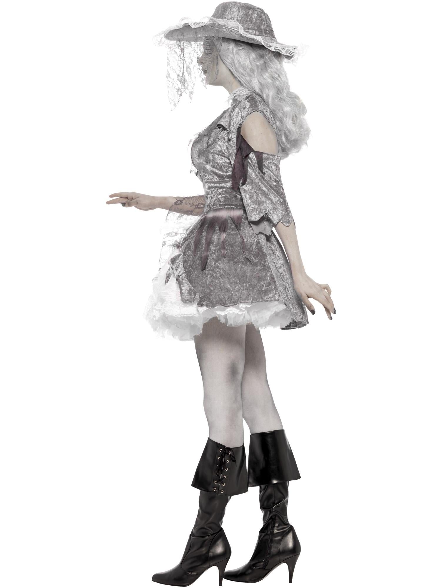 smiffys-fever-ghost-pirate-kost-m-damen-grau-2-tlg image 3