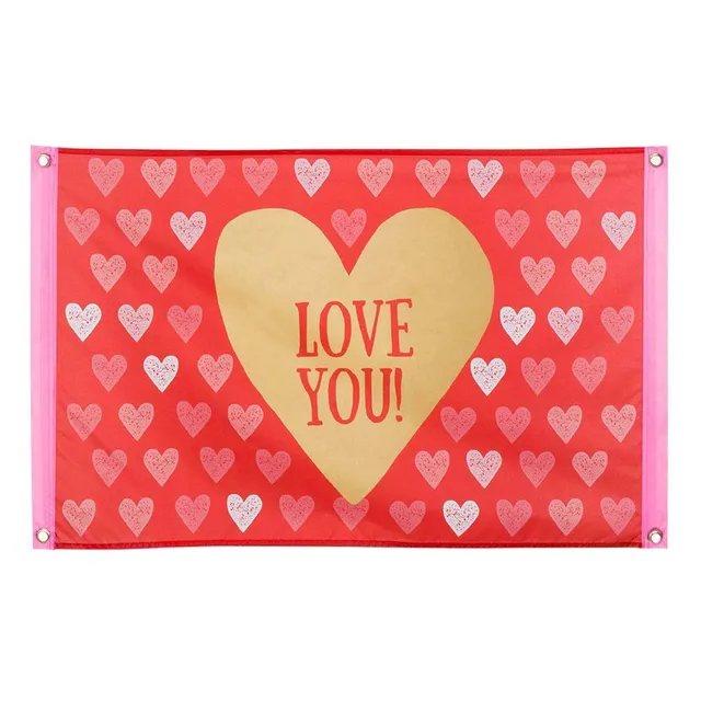 boland-love-you-fahne-60x90-cm-flagge-herz-rot-polyester image 1