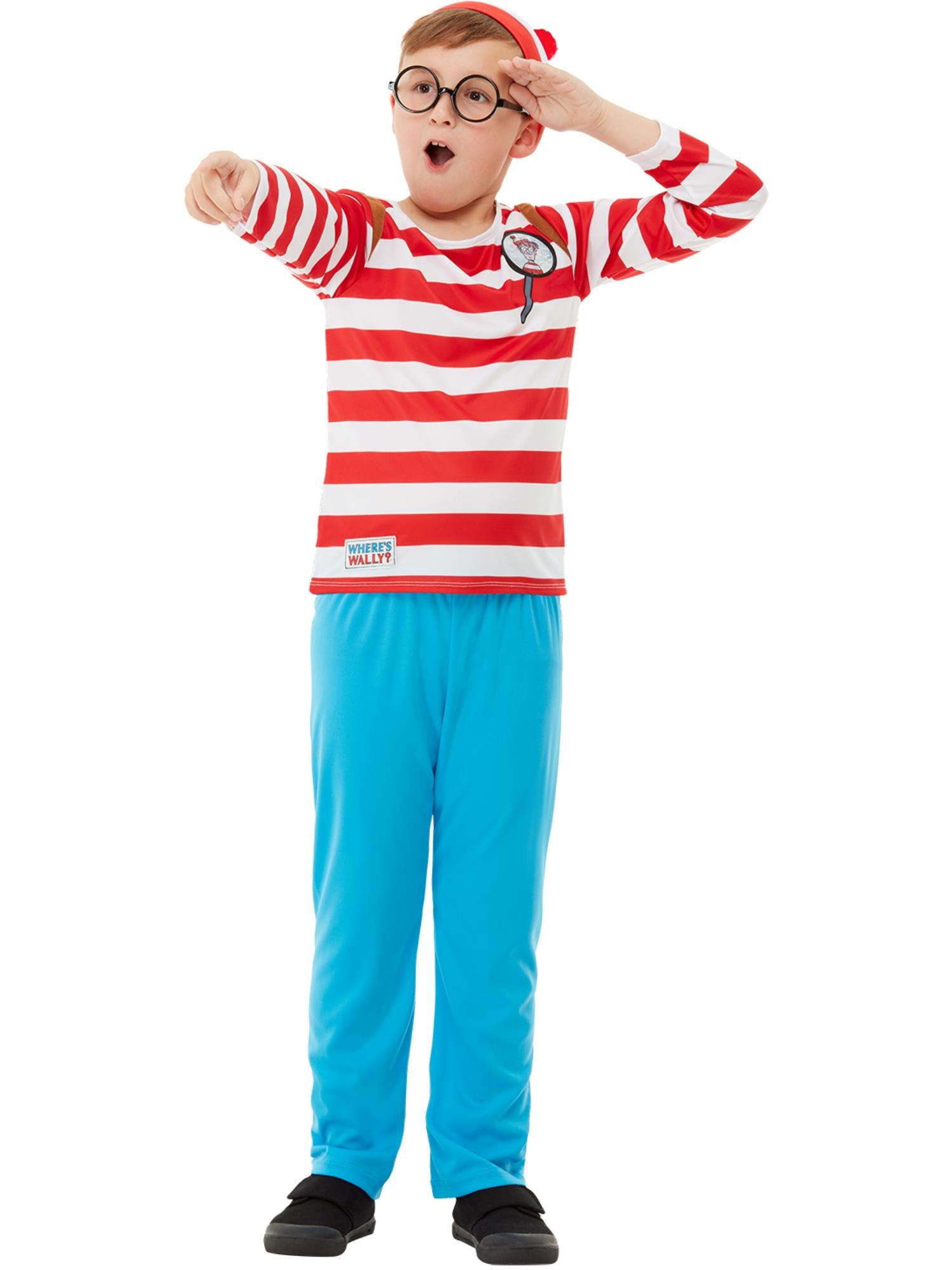 smiffys-wally-deluxe-kinderkost-m-rot-wei-teen image 1
