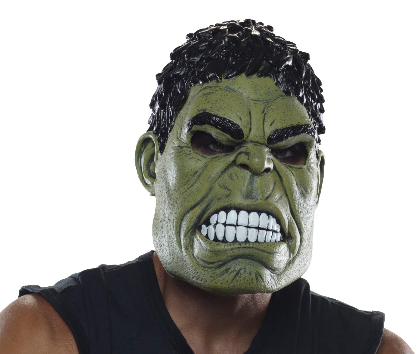 rubie-s-deluxe-marvel-hulk-3-4-maske-einheitsgr-e-gr-n image 1