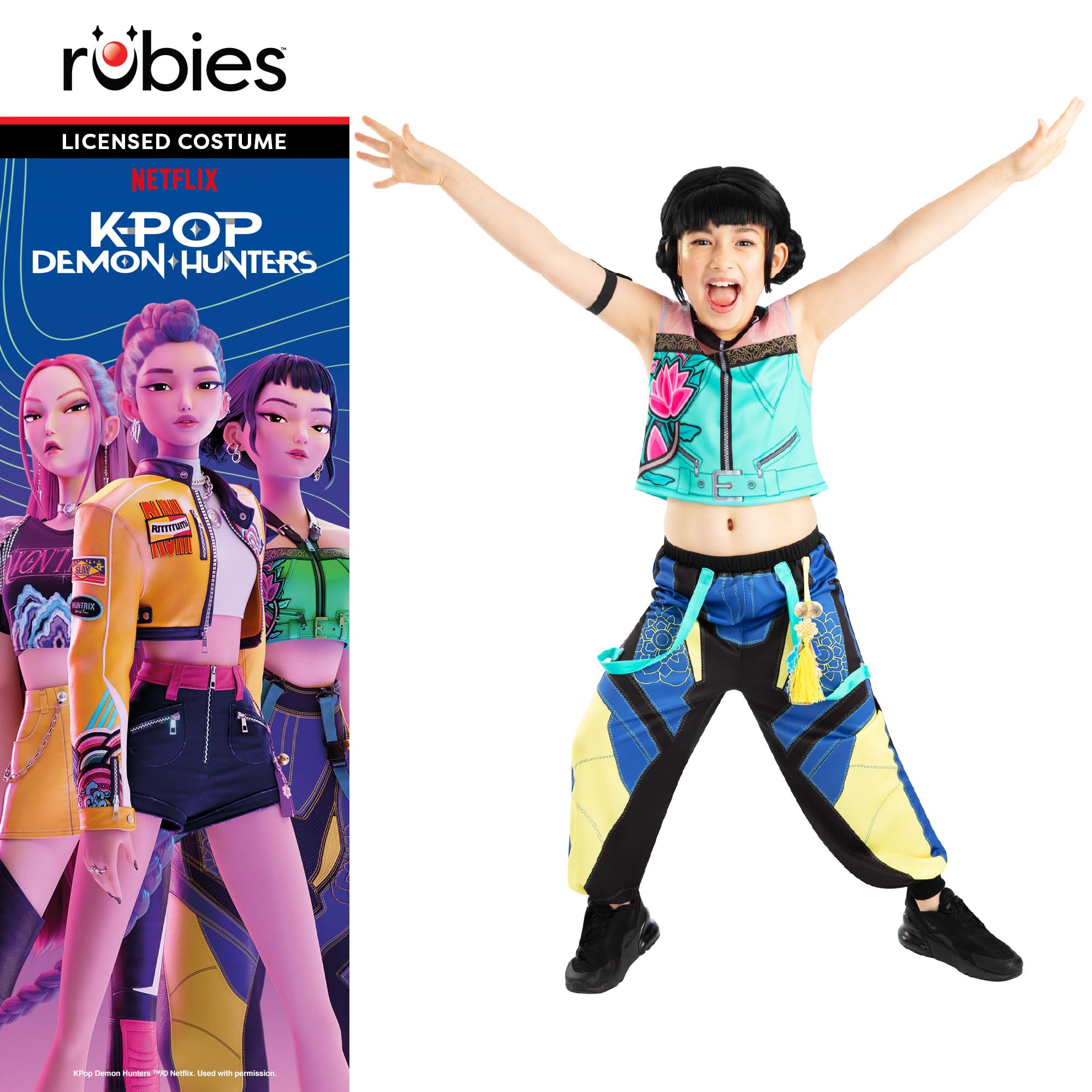 rubie-s-deluxe-zoey-kost-m-kinder-5-13-jahre-kpop-hunters image 5