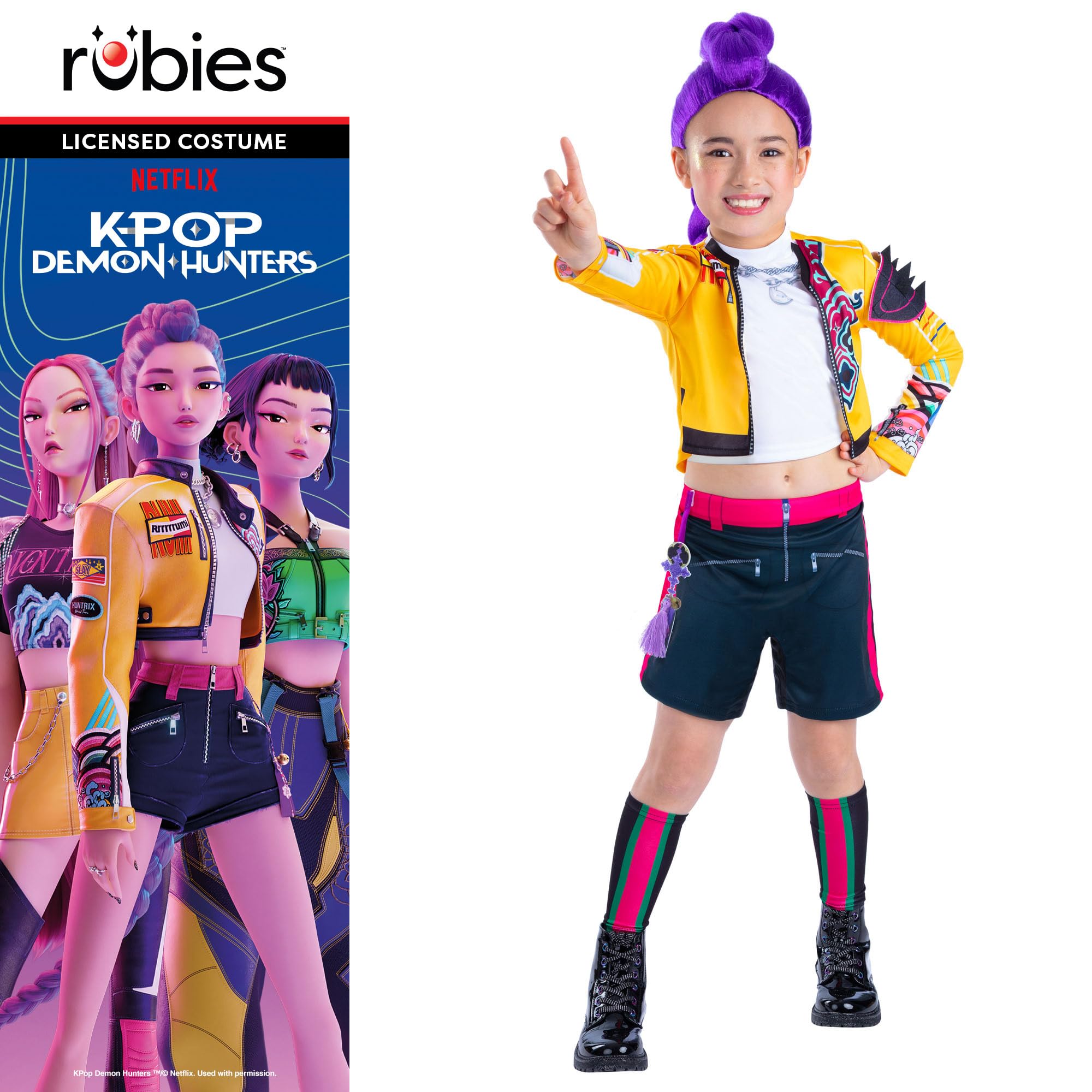 rubie-s-deluxe-rumi-kpop-demon-hunters-kost-m-kinder-6-jahre image 5