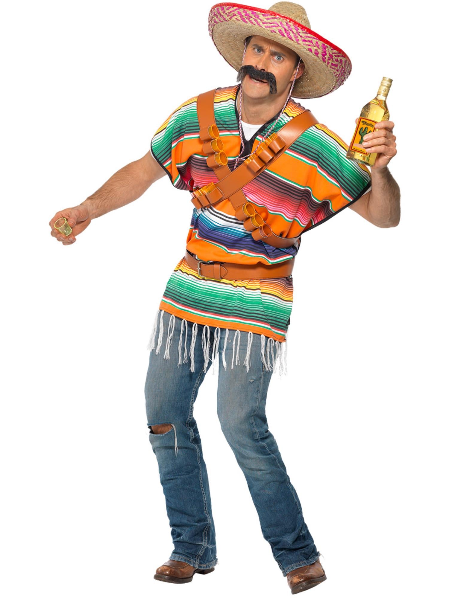 smiffys-fever-tequila-shooter-kost-m-poncho-herren-party image 4