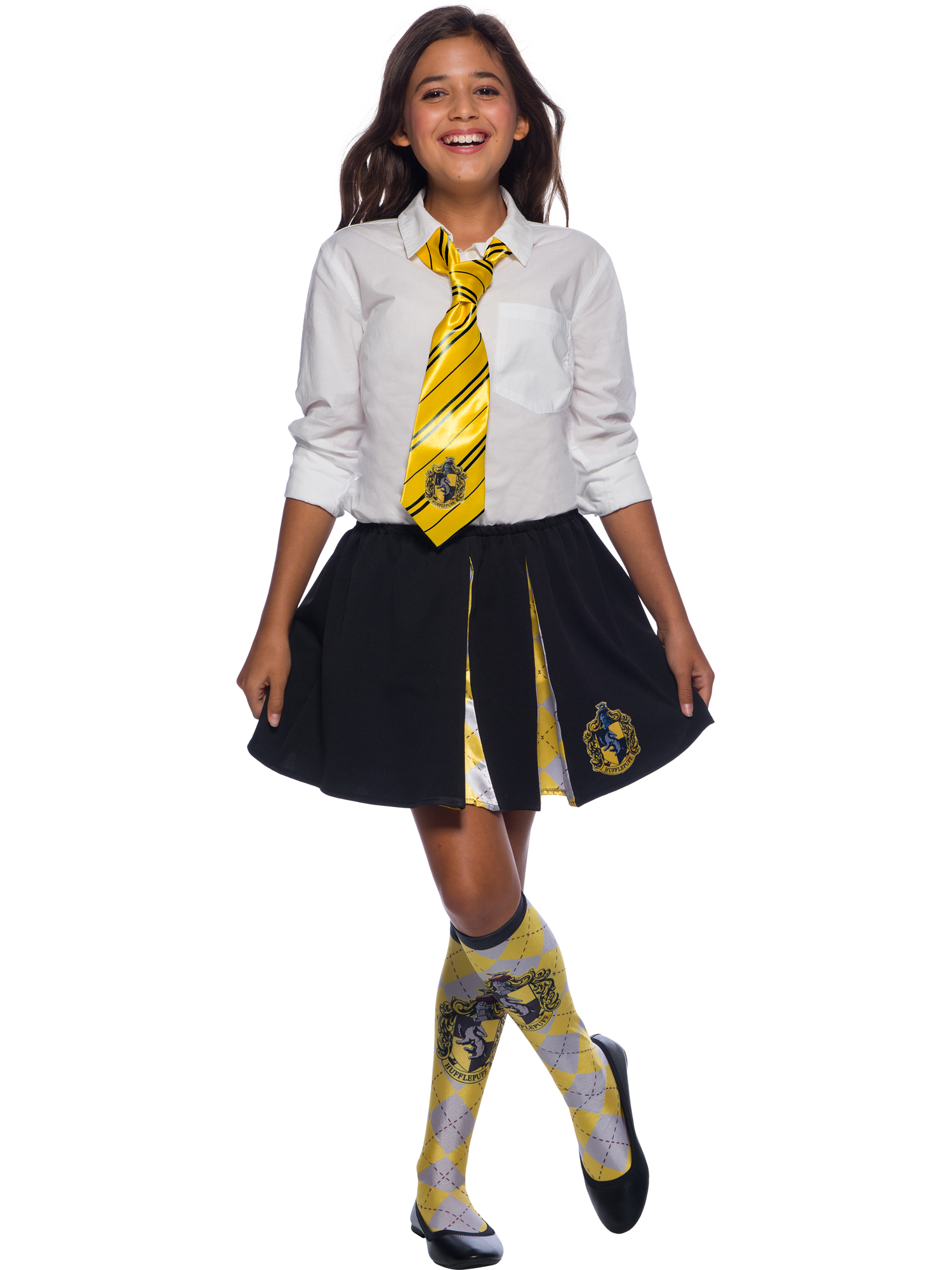 rubies-poufsouffle-krawatte-hufflepuff-satin-gelb-schwarz image 2