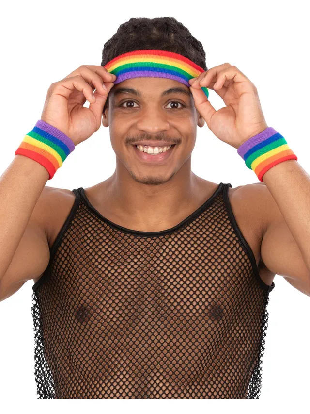 smiffys-fever-rainbow-schwei-band-set-3-tlg-bunt image 1