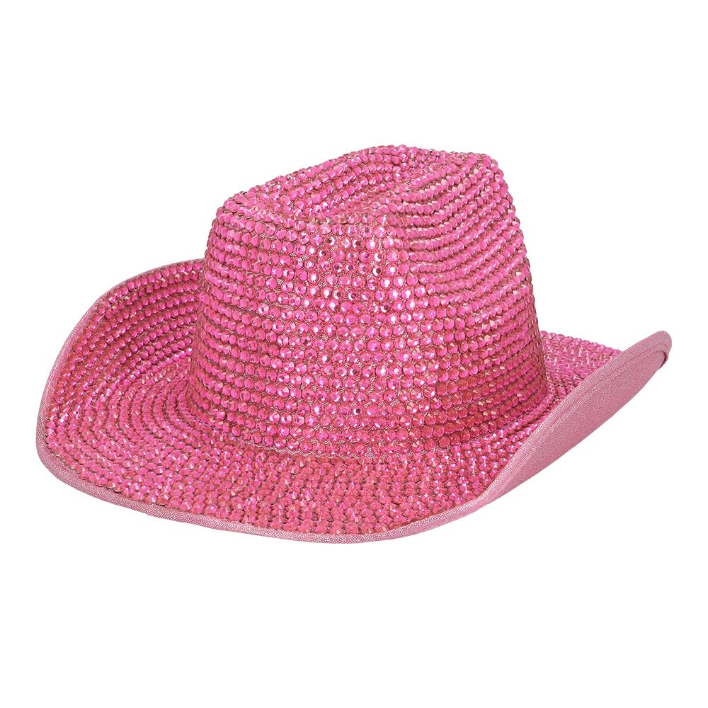 boland-tomorrow-cowboyhut-hotpink-mit-schmucksteinen image 2