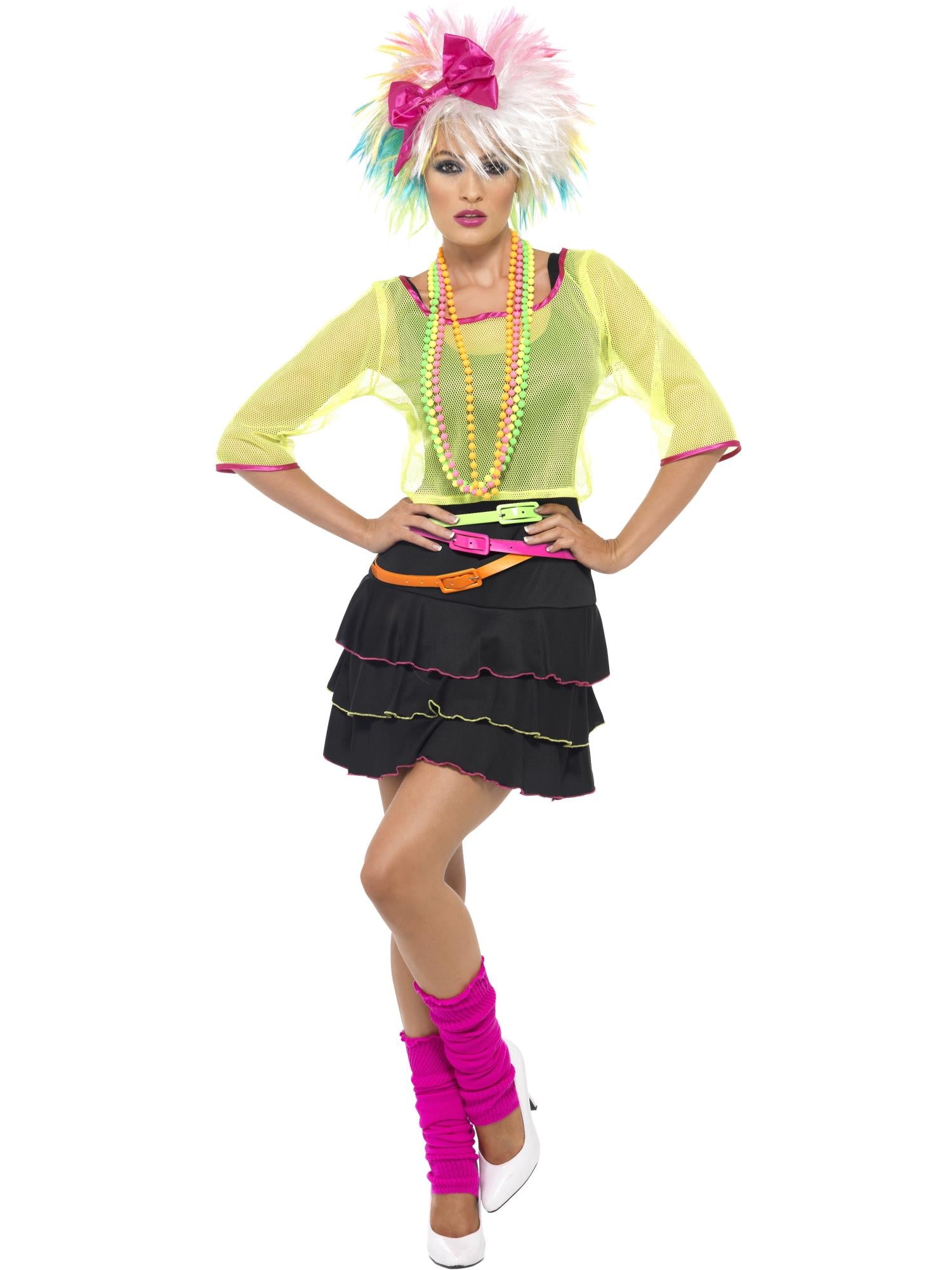 smiffys-fever-neon-g-rtel-3er-set-80er-pink-gr-n-orange image 2
