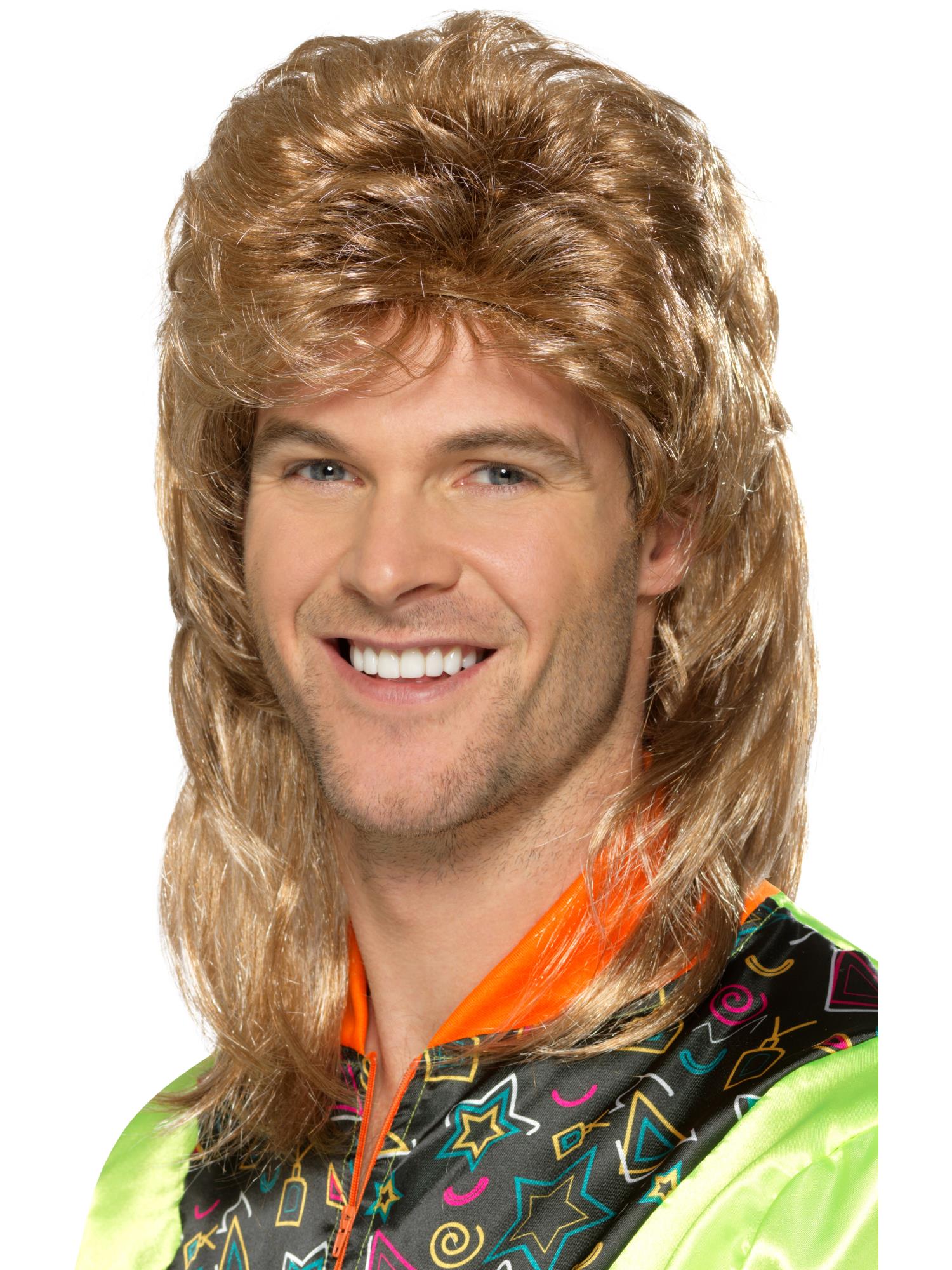 smiffys-fever-mullet-per-cke-braun-80er-vokuhila image 4