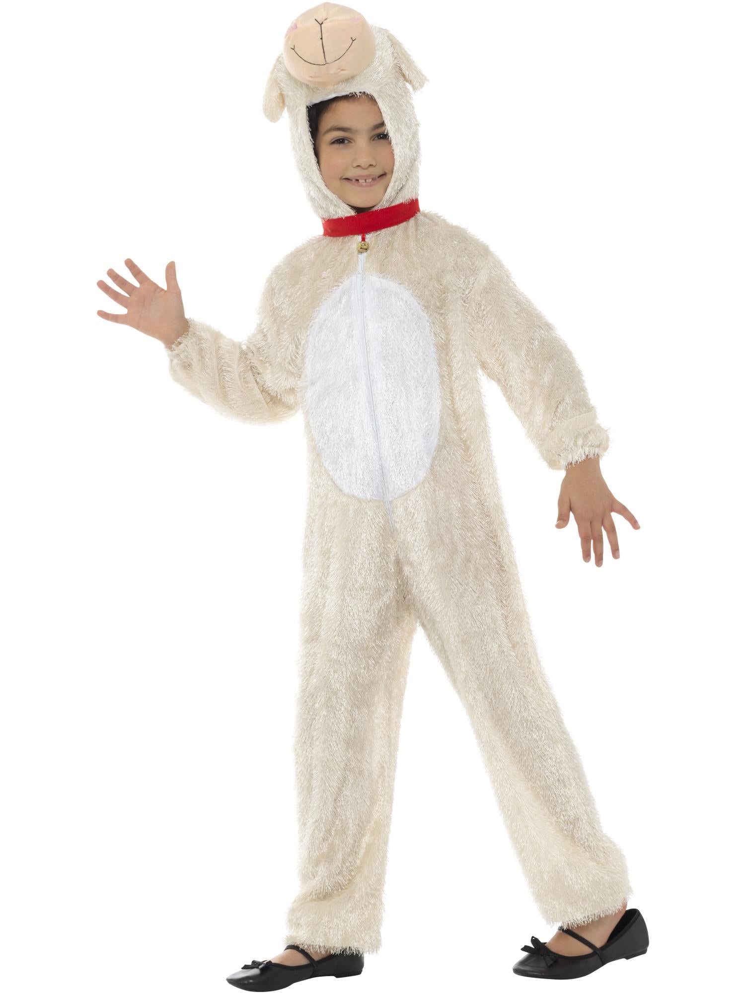 smiffys-fever-lamm-kost-m-creme-m-7-9-jahre-jumpsuit image 5