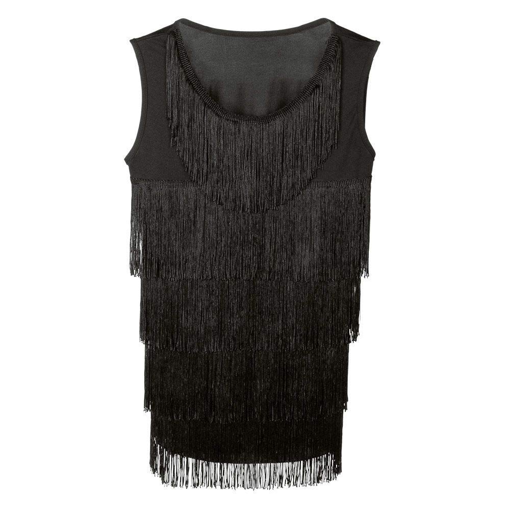 boland-costumes-charleston-top-damen-40-42-schwarz-fransen image 2