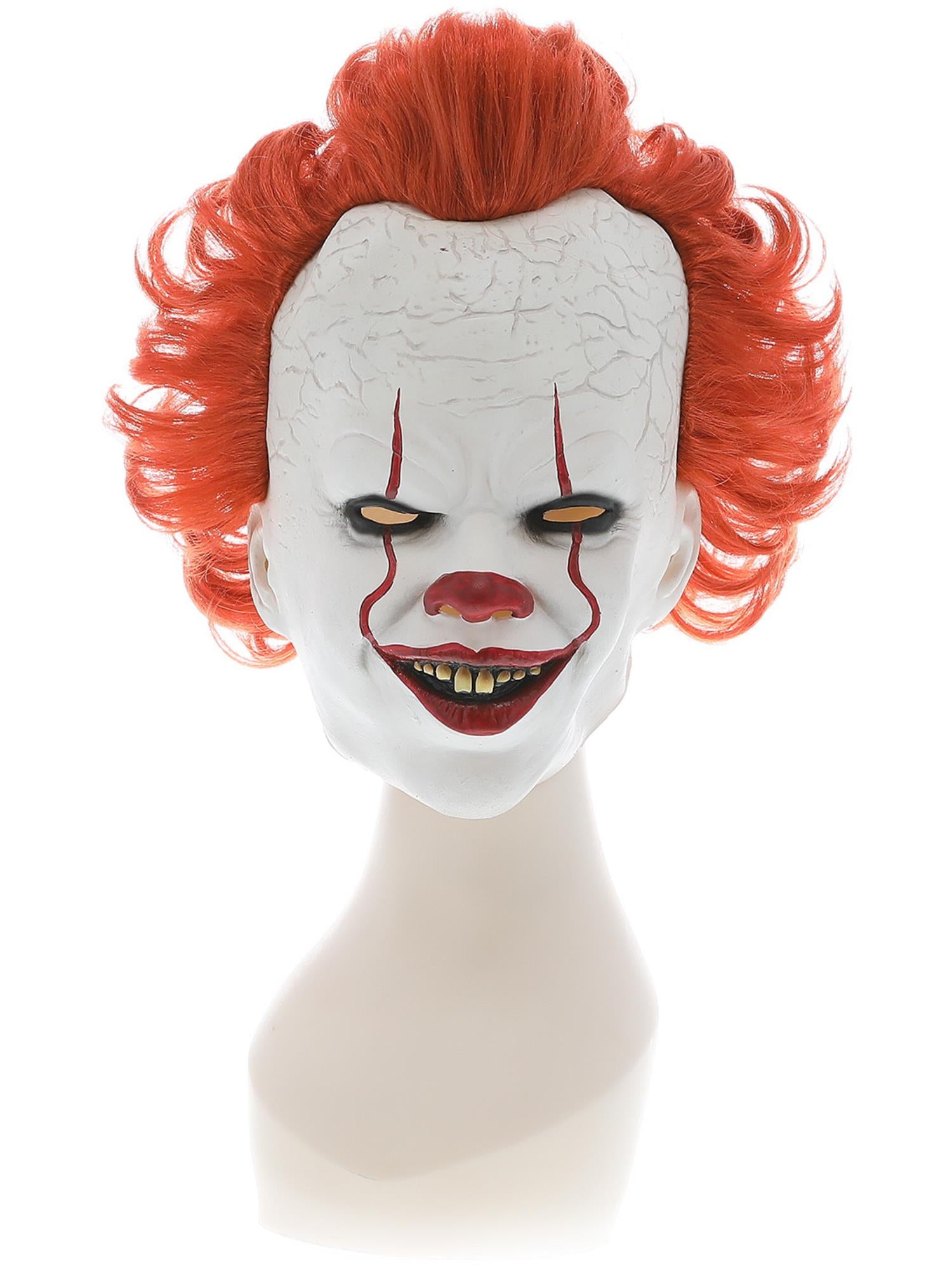 smiffys-fever-pennywise-maske-latex-wei-rot-halloween image 4