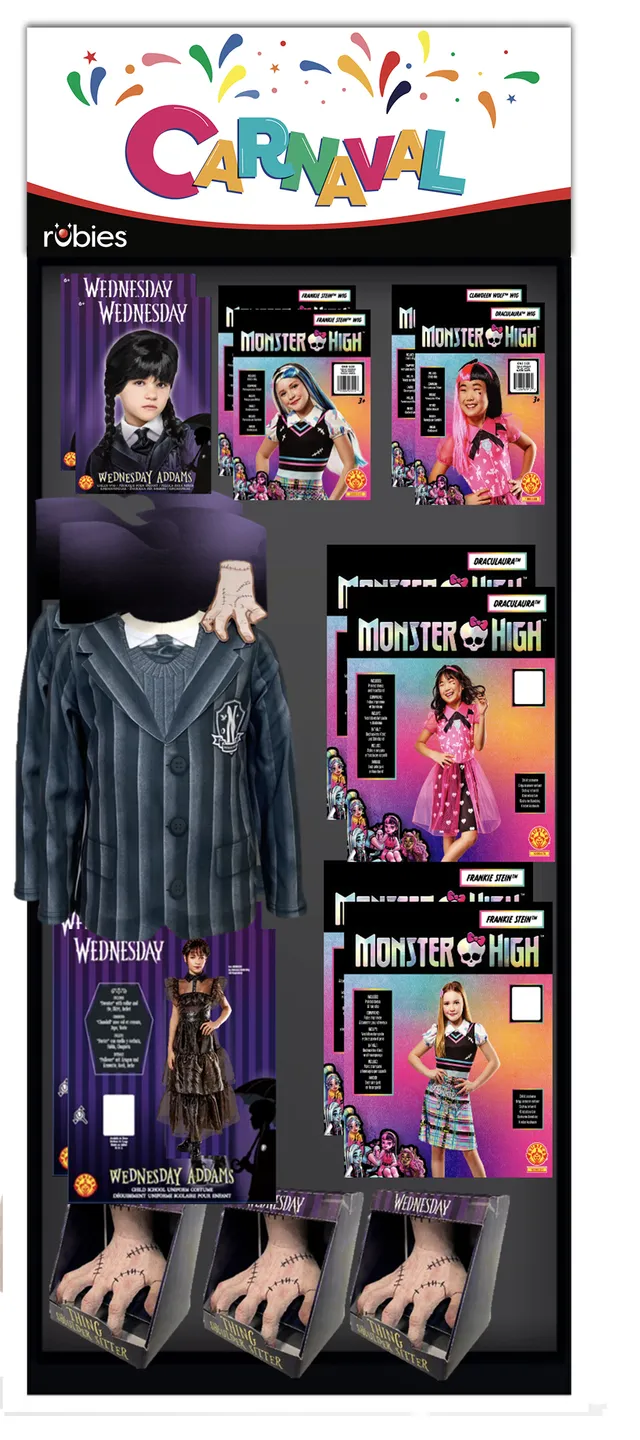 rubies-isorel-mercredi-monster-high-display-70x40x230cm image 1