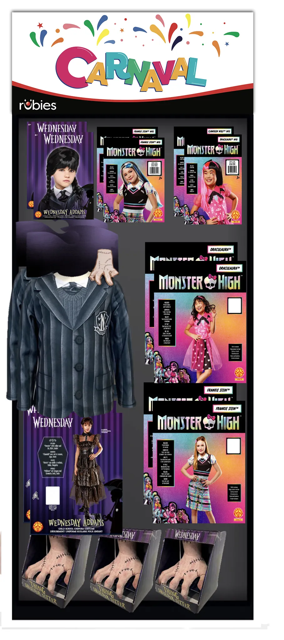 rubies-isorel-mercredi-monster-high-display-70x40x230cm image 1