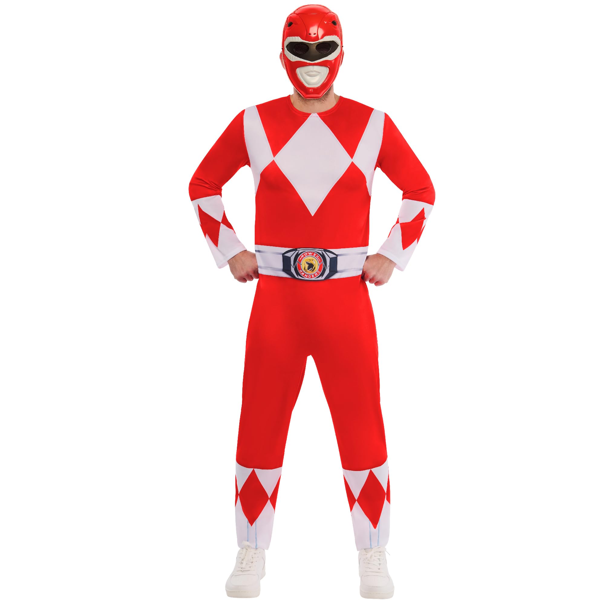 rubie-s-deluxe-power-rangers-red-ranger-kost-m-s-erwachsene image 1