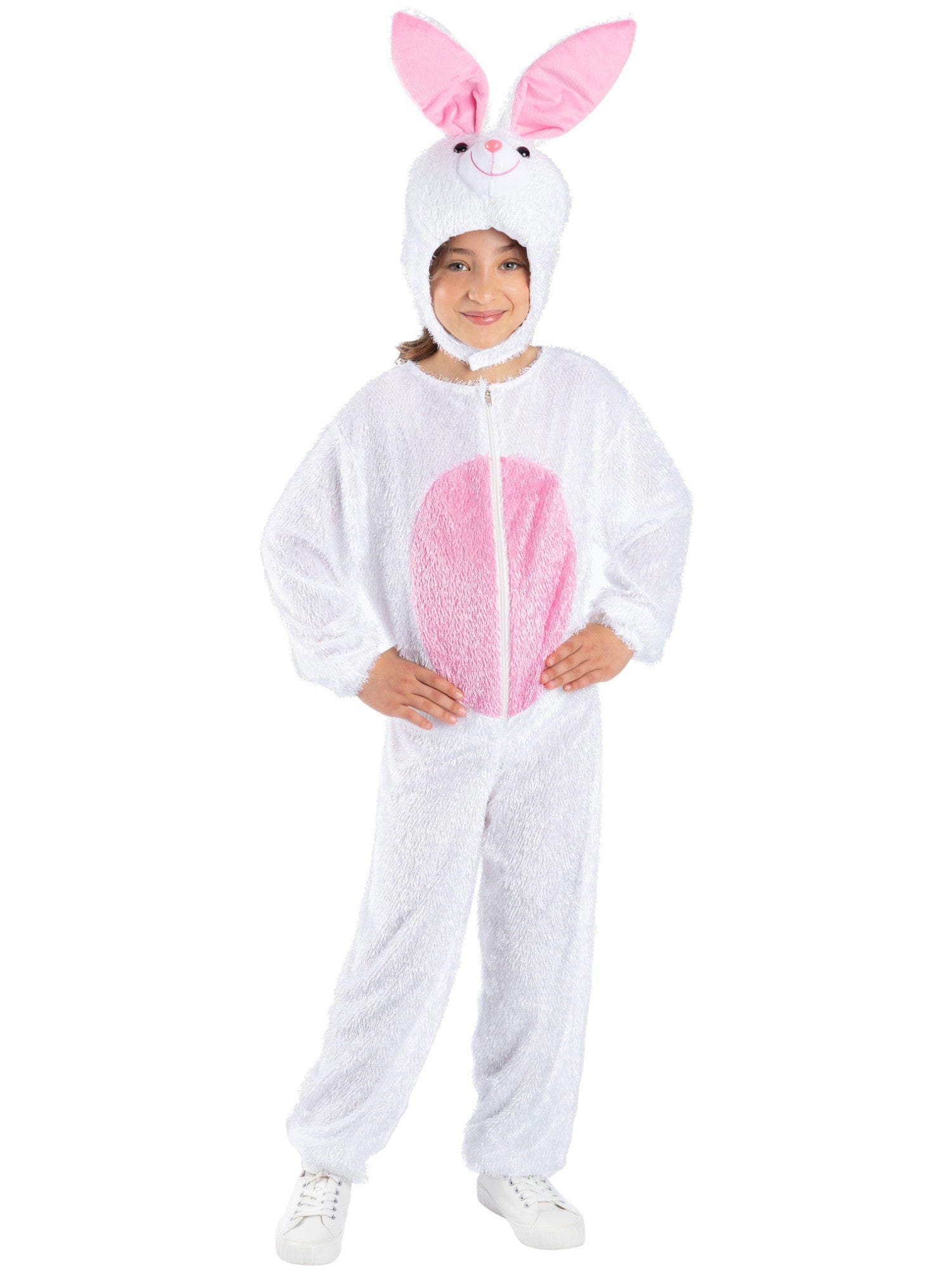 smiffys-fever-hasen-kost-m-kinder-wei-rosa-gr-s image 1