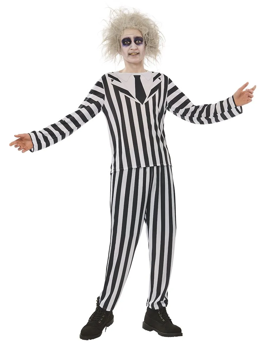 rubies-beetlejuice-kost-m-erwachsene-schwarz-wei-gestreift image 1