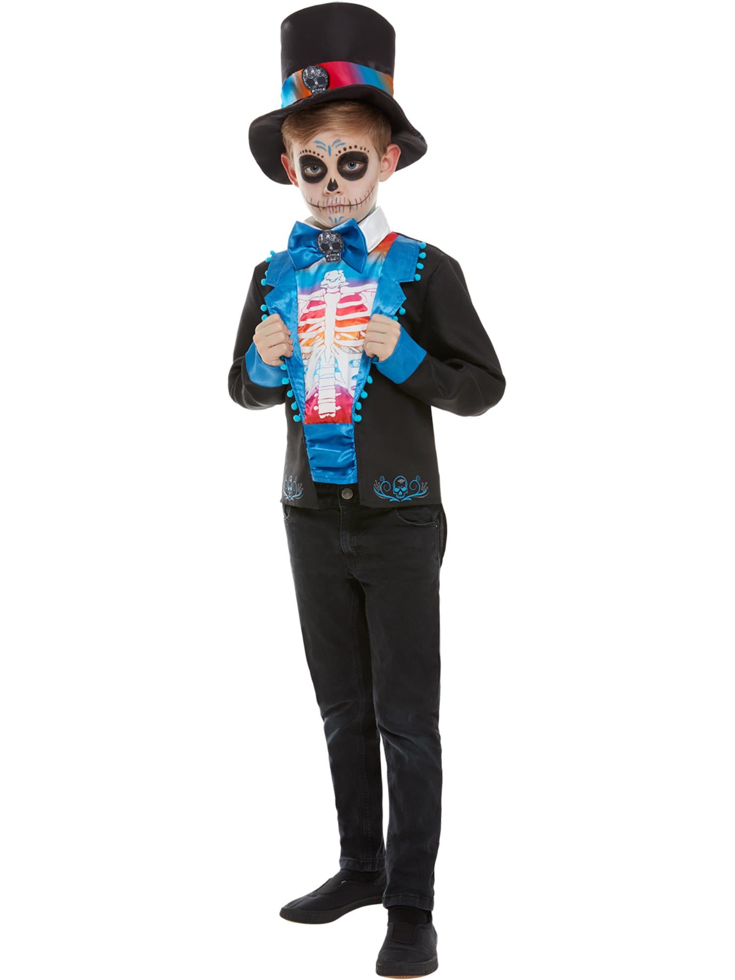 smiffys-fever-day-of-the-dead-kost-m-bunt-jungen image 4