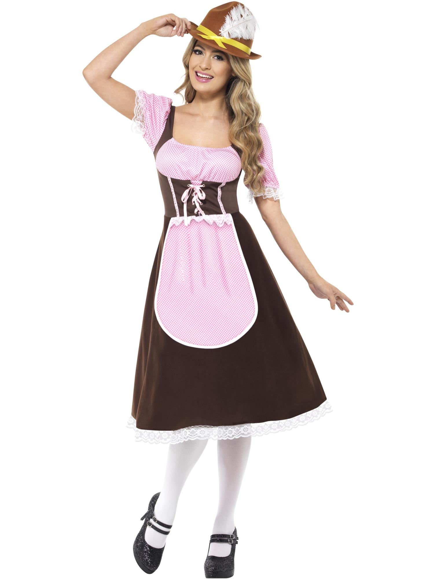 smiffys-fever-tavern-girl-kost-m-damen-braun-lang image 3