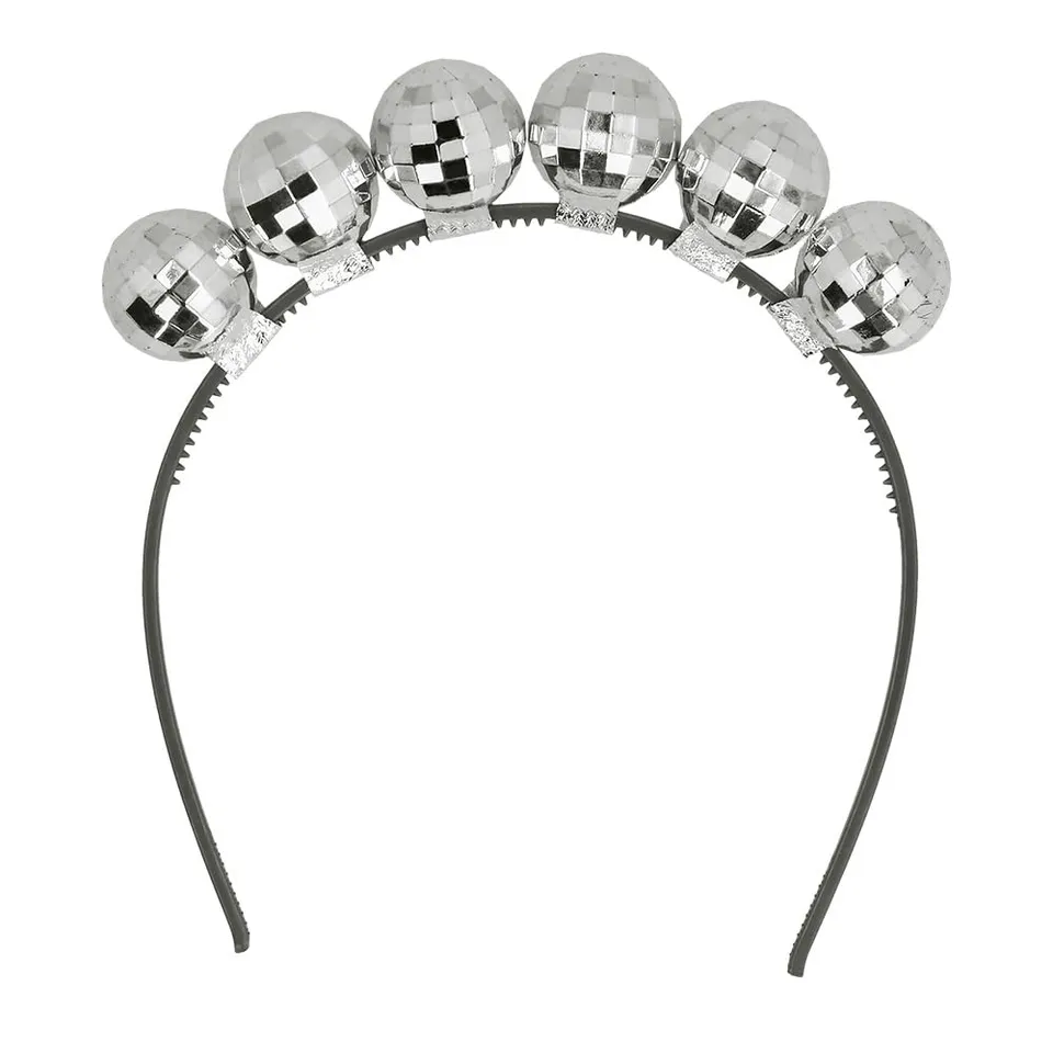 boland-headwear-disco-kugel-diadem-haarreif-silber image 1