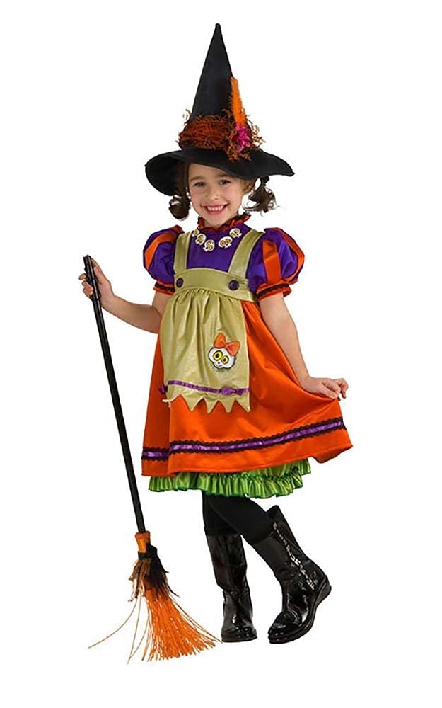 rubie-s-deluxe-orange-witch-kinderkost-m-l-12-14-hexe image 1