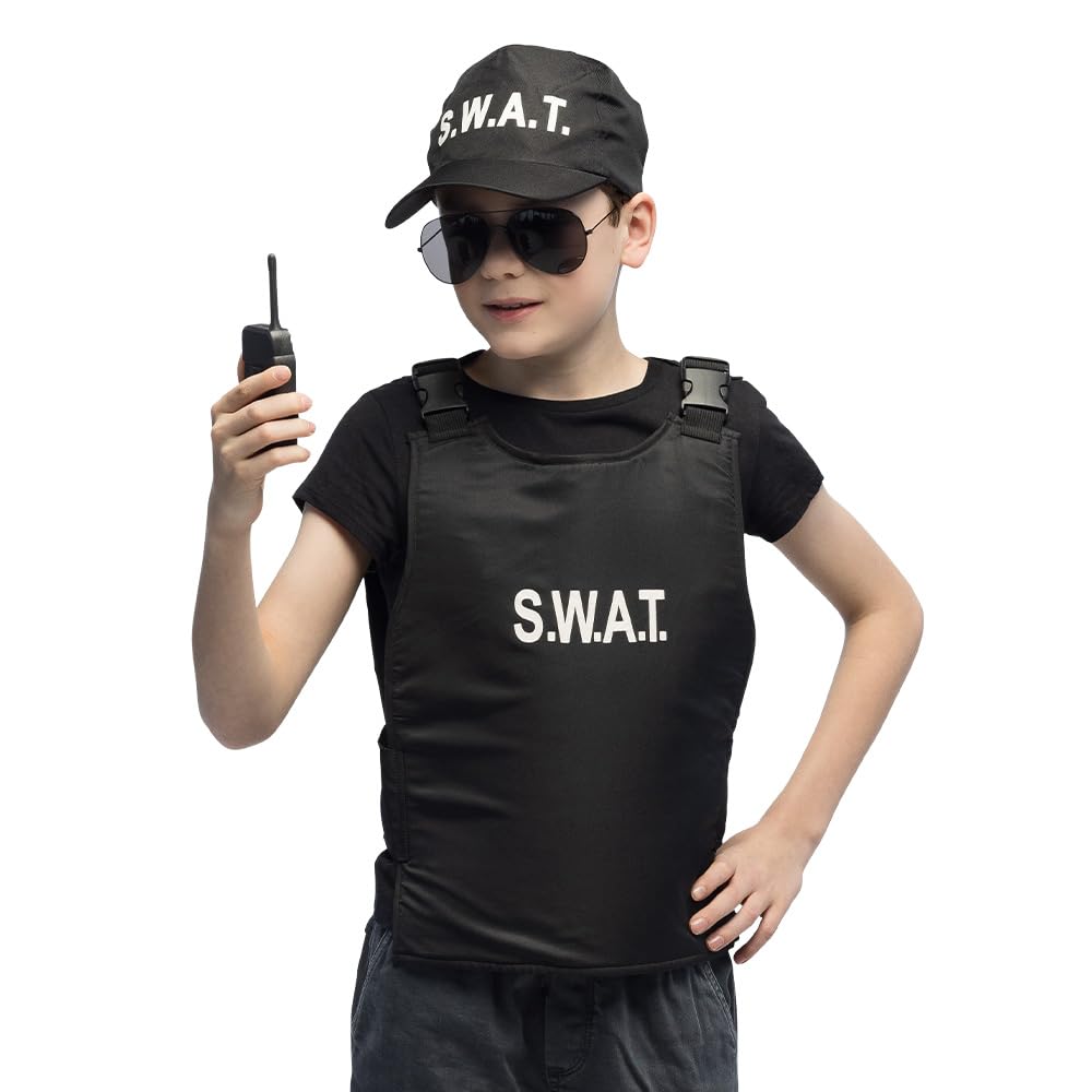 boland-swat-polizist-kinderkost-m-set-mit-weste-4-teilig image 2