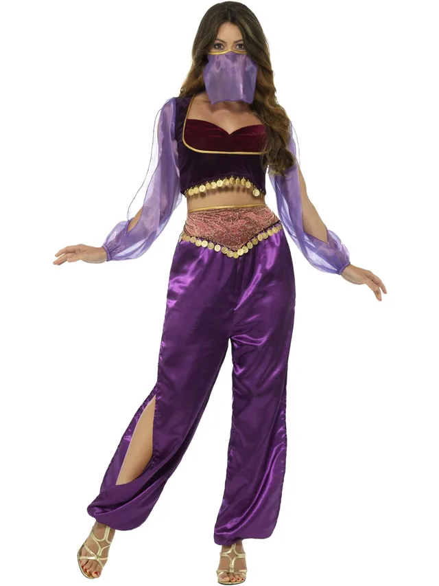 smiffys-fever-arabian-princess-kost-m-lila-damen-3-tlg image 1