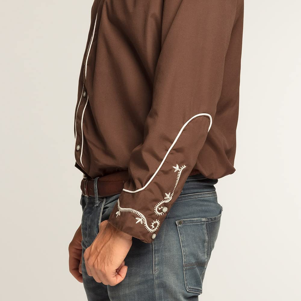 boland-western-hemd-braun-m-cowboy-kost-mhemd-polyester image 3
