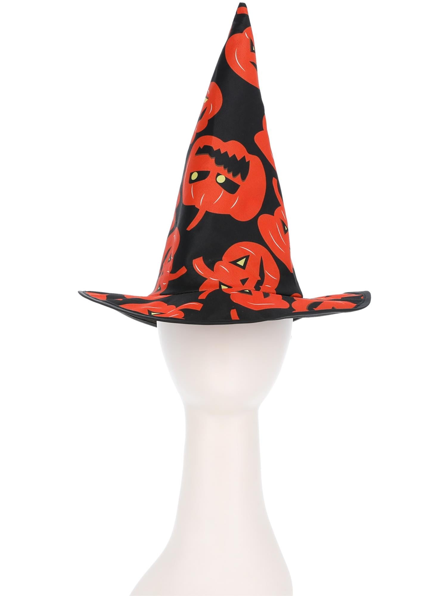smiffys-fever-kids-pumpkin-witch-hexenhut-orange-schwarz image 2