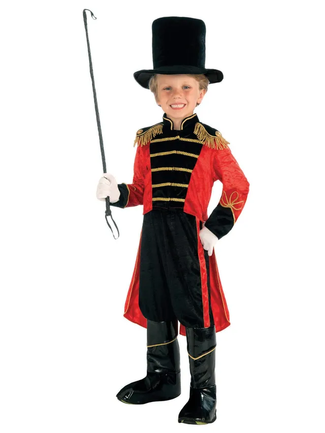 rubie-s-deluxe-ringmeister-kinderkost-m-zirkus-rot image 1