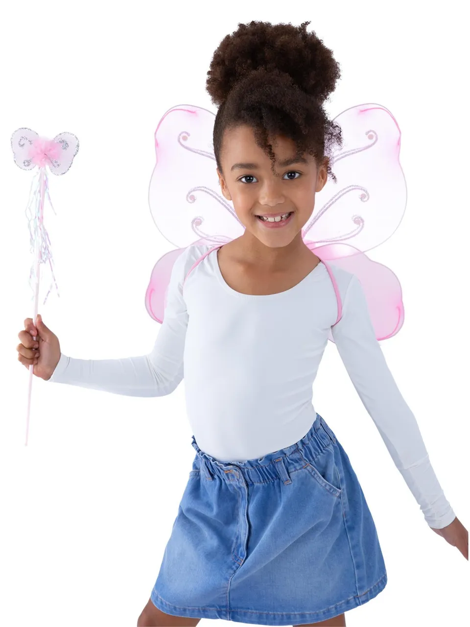 smiffys-fever-schmetterling-fl-gel-stab-rosa-kinder image 1