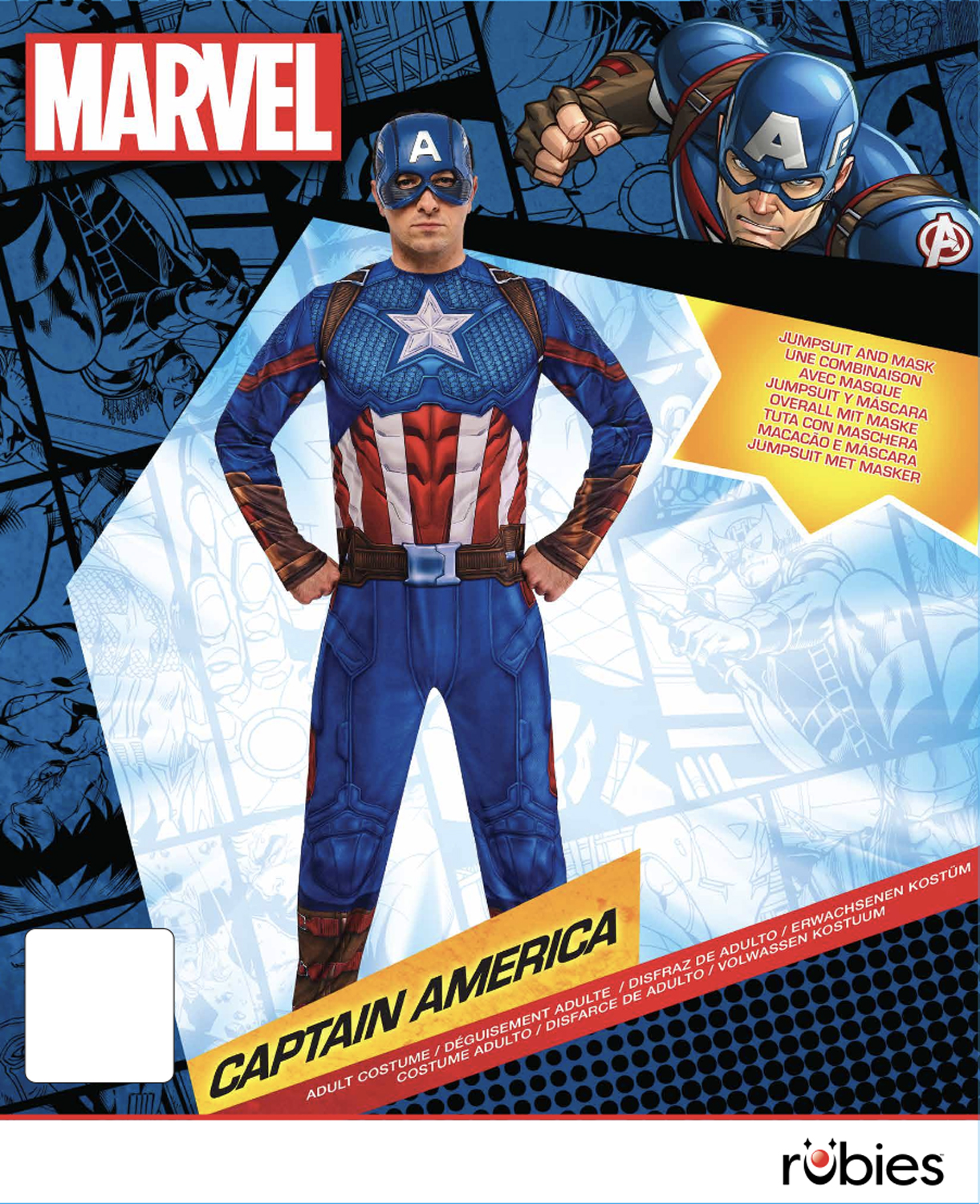 rubies-captain-america-kost-m-erwachsene-marvel image 2