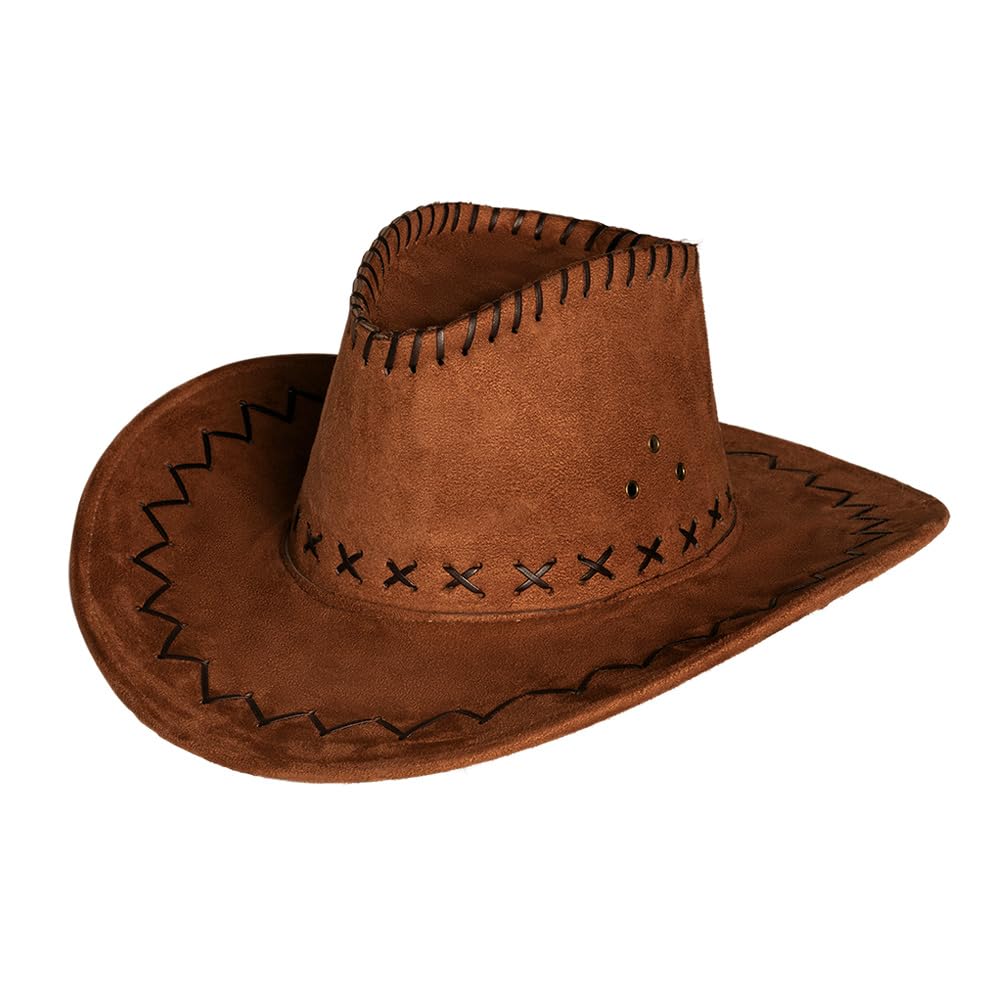 boland-accessories-cowboy-hut-braun-lederoptik-herren image 1