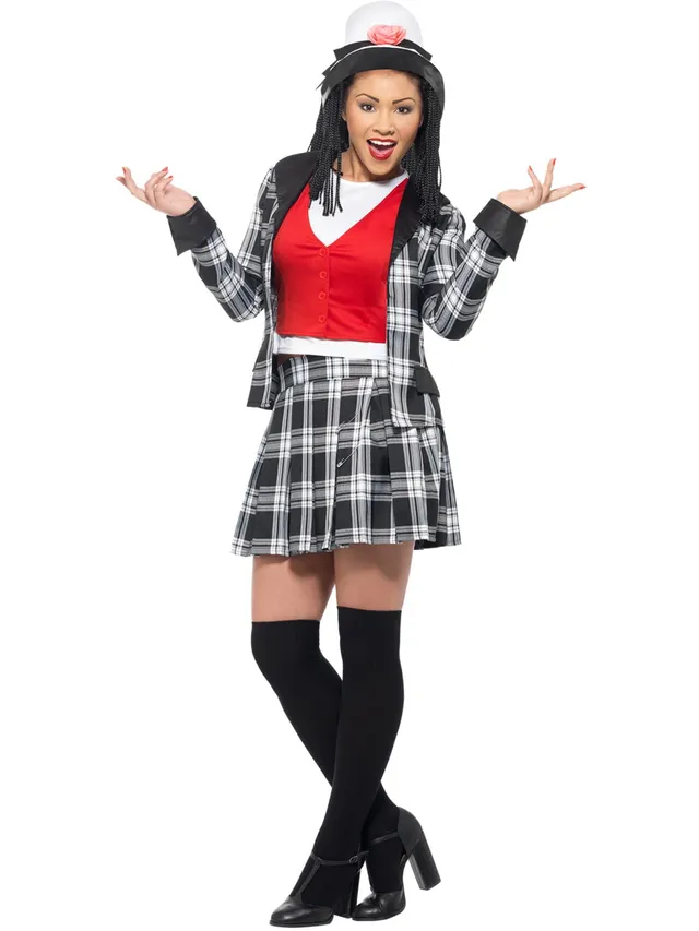 smiffys-fever-clueless-dionne-kost-m-schwarz-5-teilig-s image 1