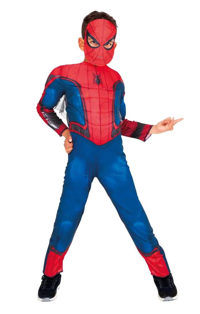 rubie-s-deluxe-spiderman-usm-kost-m-muskelbrust-mit-maske image 1