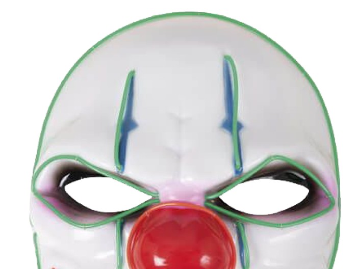 rubies-clown-maske-leuchtend-gr-n-mit-batteriebox image 2