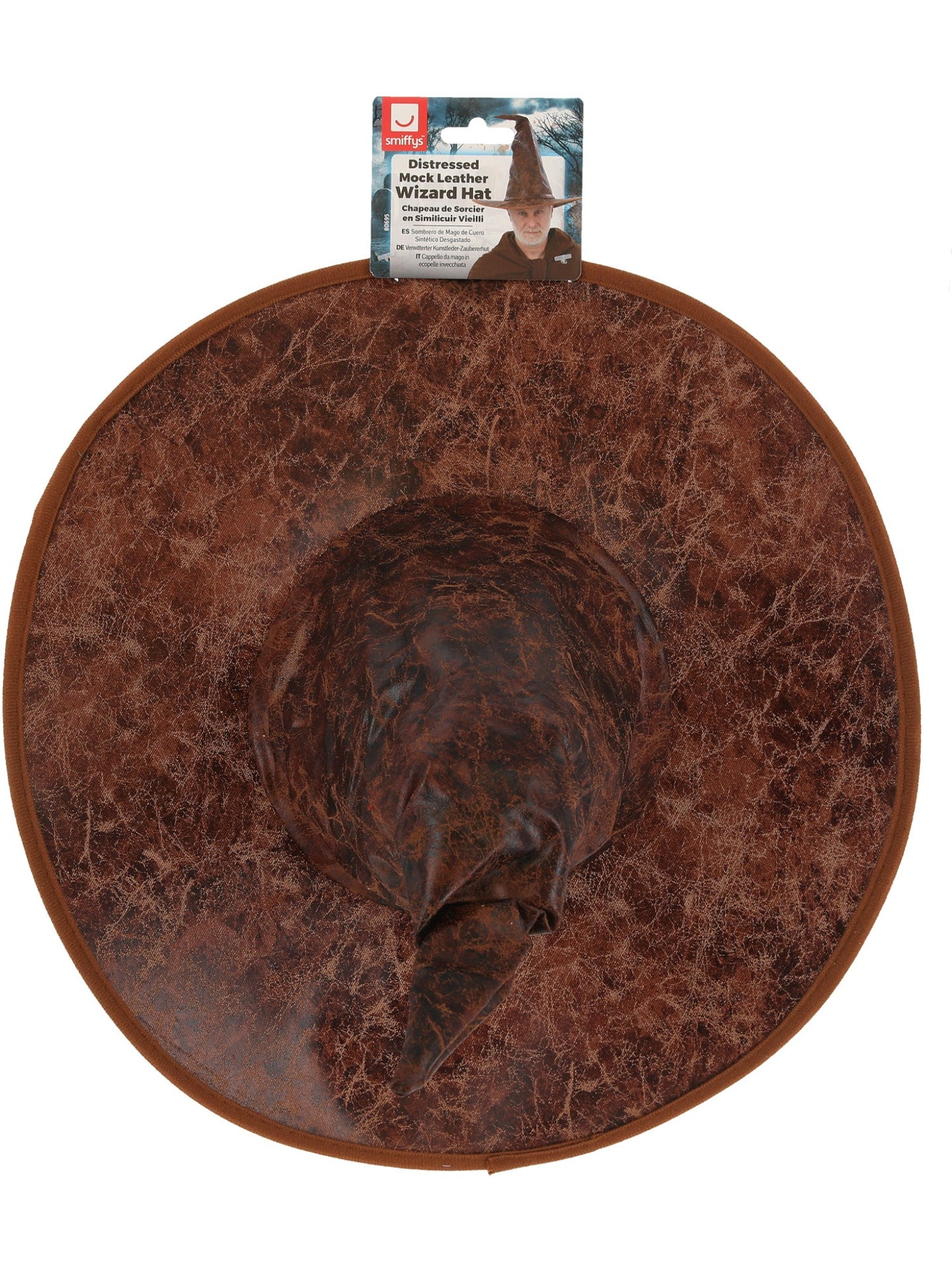 smiffys-fever-zauberer-hut-braun-kunstleder-unisex image 3