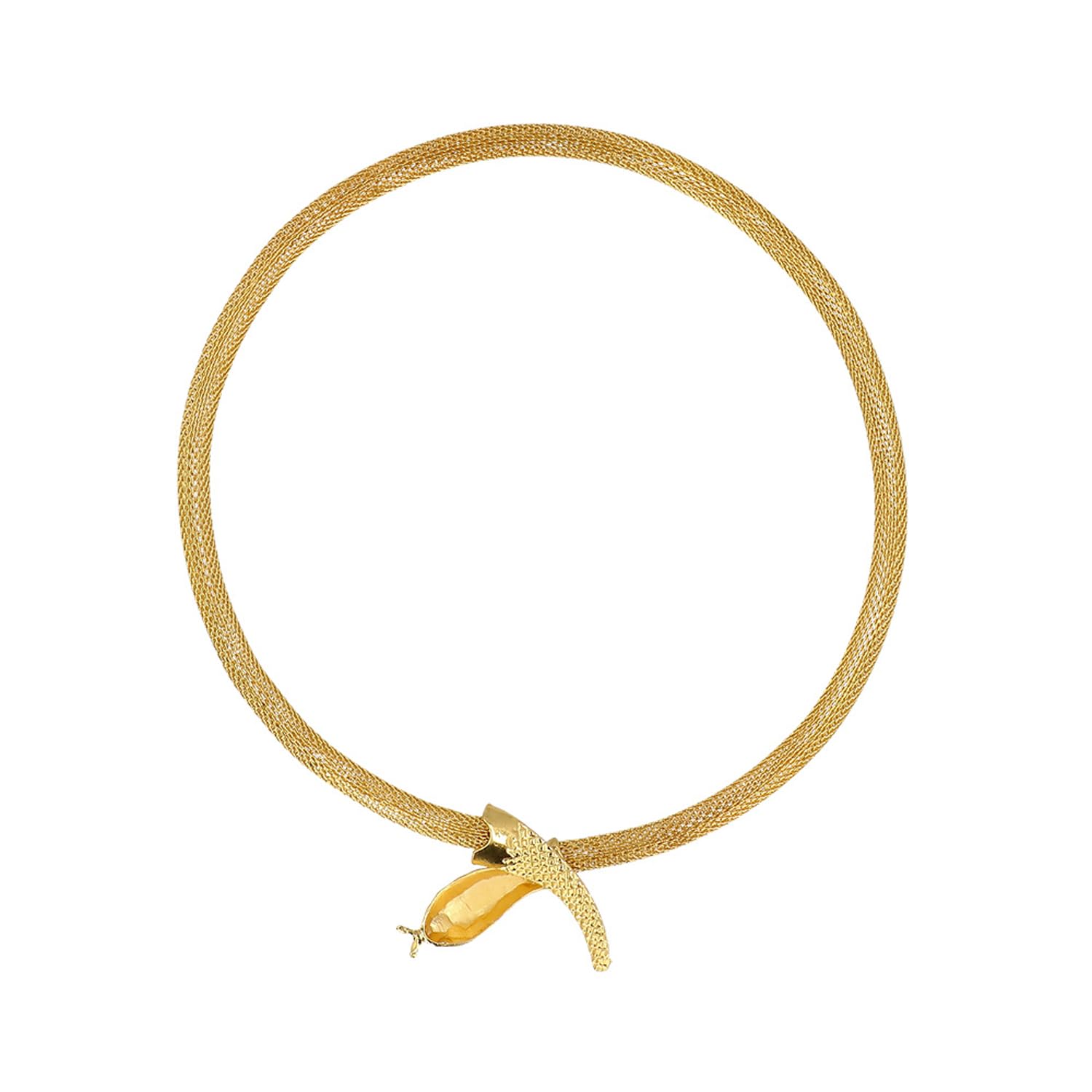 boland-schlange-des-nils-halskette-gold-mit-strass image 3