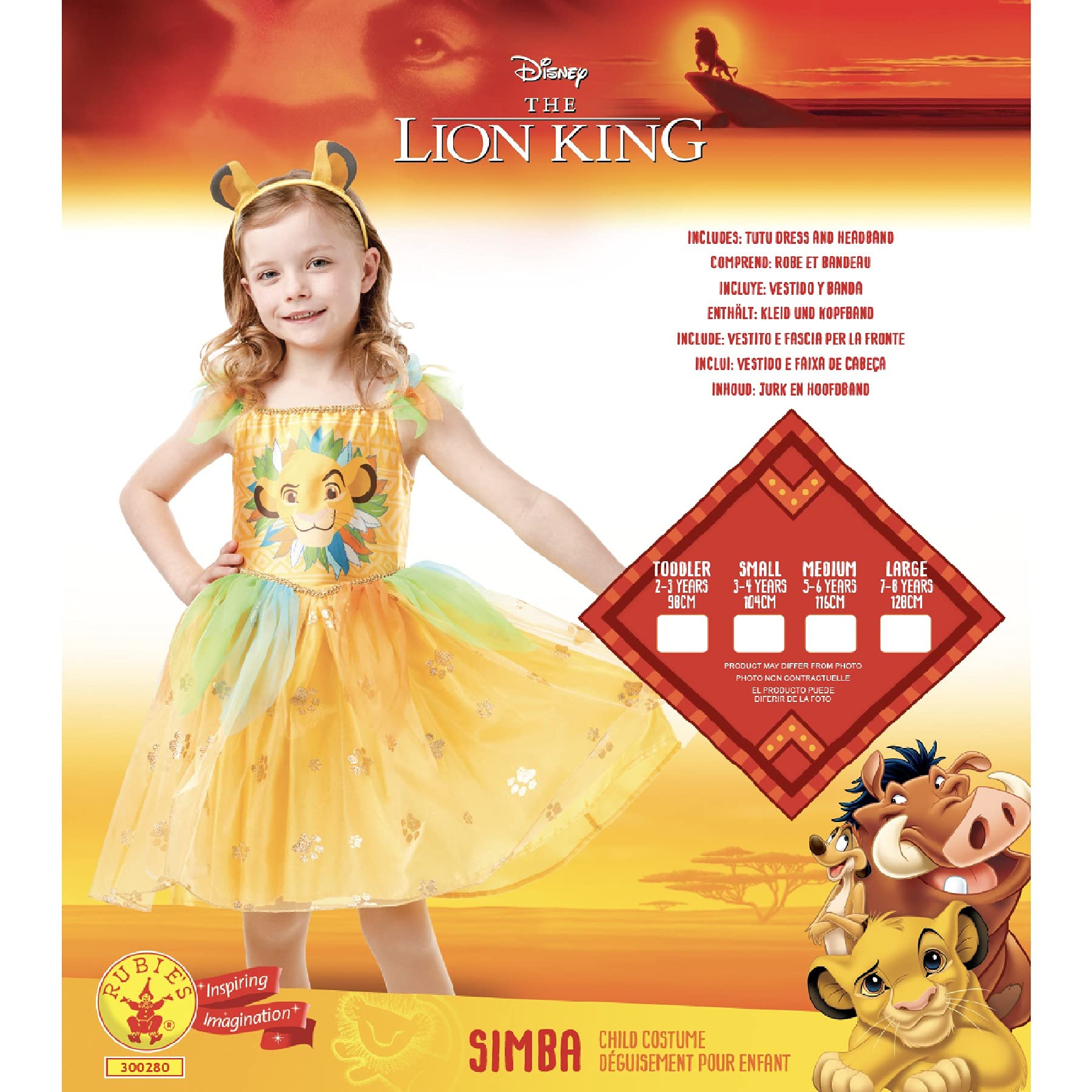 rubie-s-deluxe-simba-tutu-kleid-m-dchen-2-3-jahre-l-we image 4