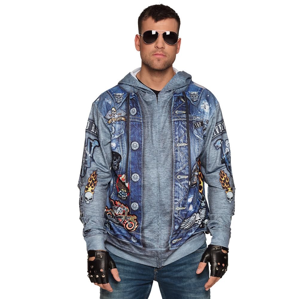boland-84100-biker-kapuzenjacke-hoodie-herren-gr-m image 3